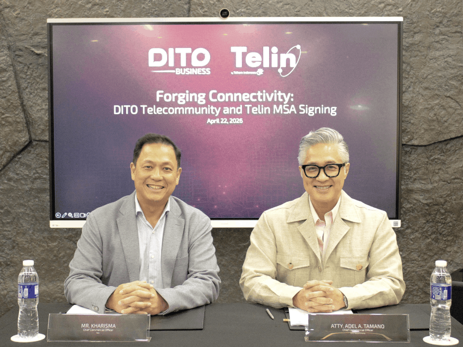 DITO Telecommunity and Telin executives at the Master Services Agreement signing